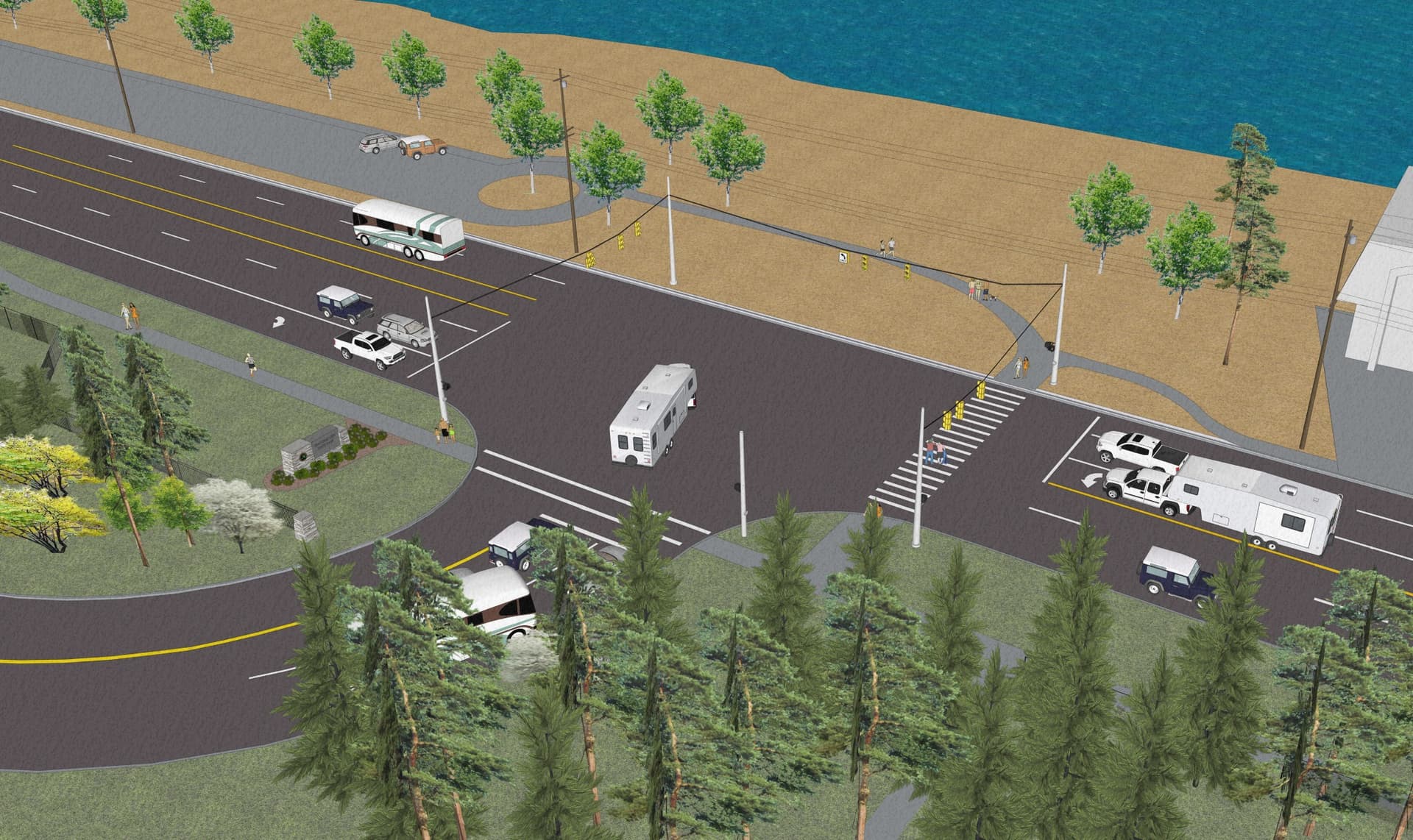 Traffic Signal Installation Starts at Traverse City State Park; Lane Closures Expected