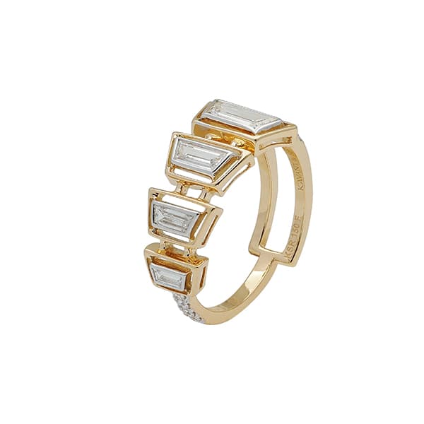 Kavant & Sharart spotlights trapeze diamonds in sculptural Mingle collection