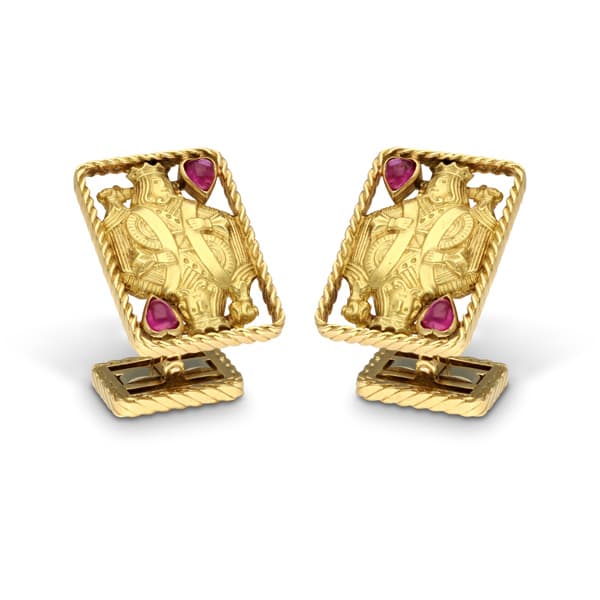 Hancocks spotlights rare Cartier King of Hearts cufflinks as a luxury gift