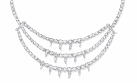 Tasaki expands Danger with pearls and bespoke fang-cut diamonds