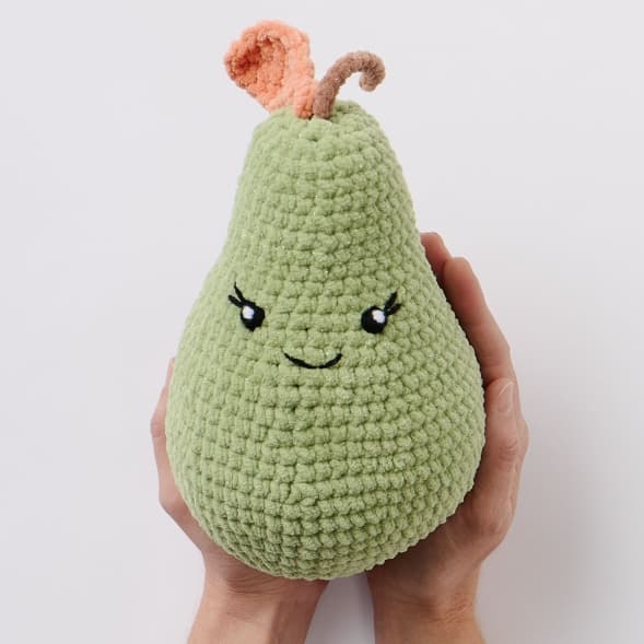 Free Pearnelope Pattern Brings a Cuddly Pear Amigurumi to Life