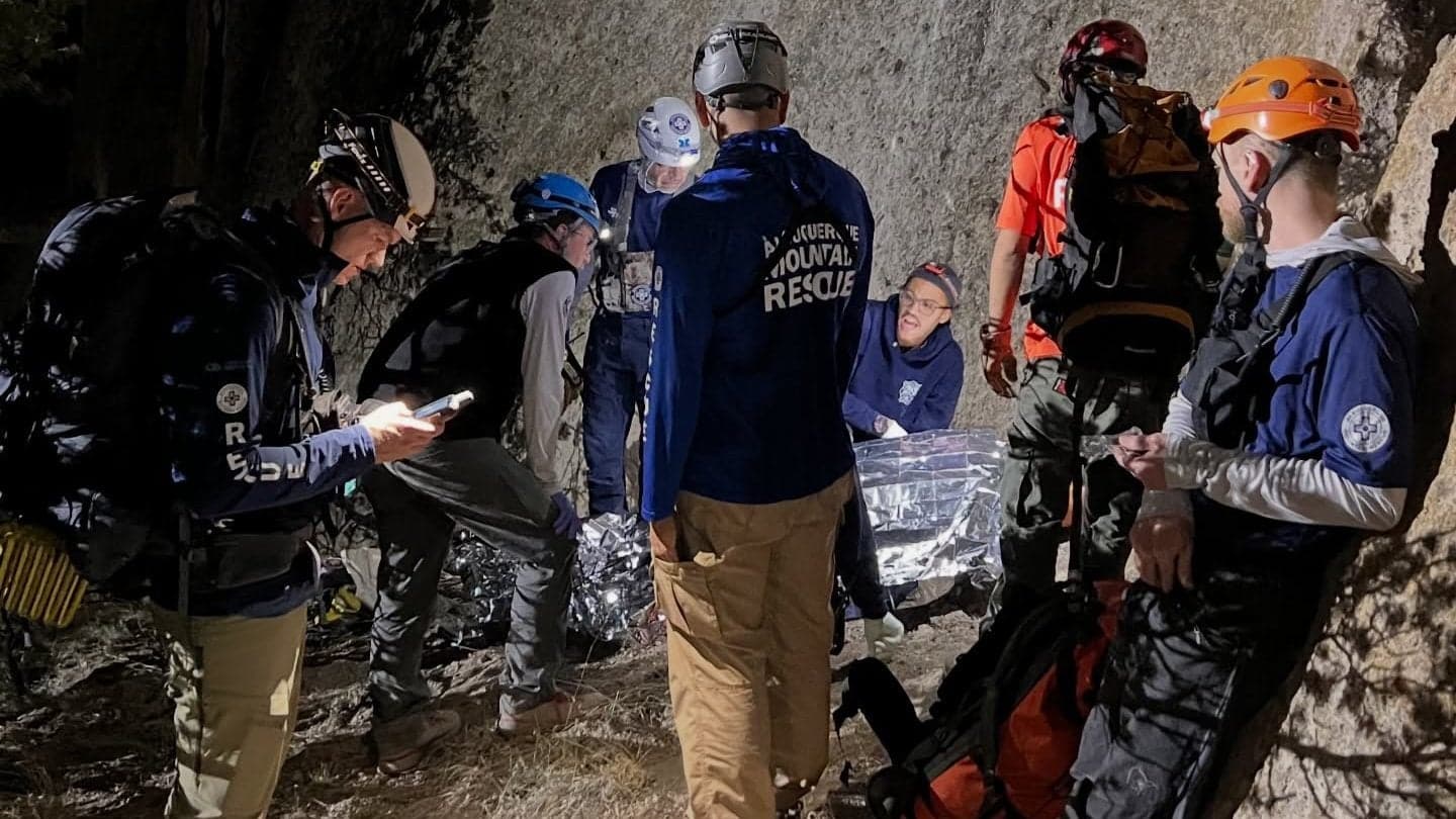 Hiker rescued after 100-foot fall in Jemez Mountains overnight operation