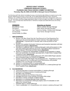 Lewisburg agenda highlights redevelopment, streets, stormwater projects