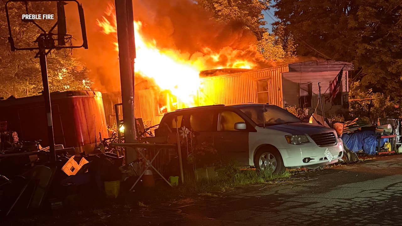 Smoke detectors wake two people to safety in Preble fire