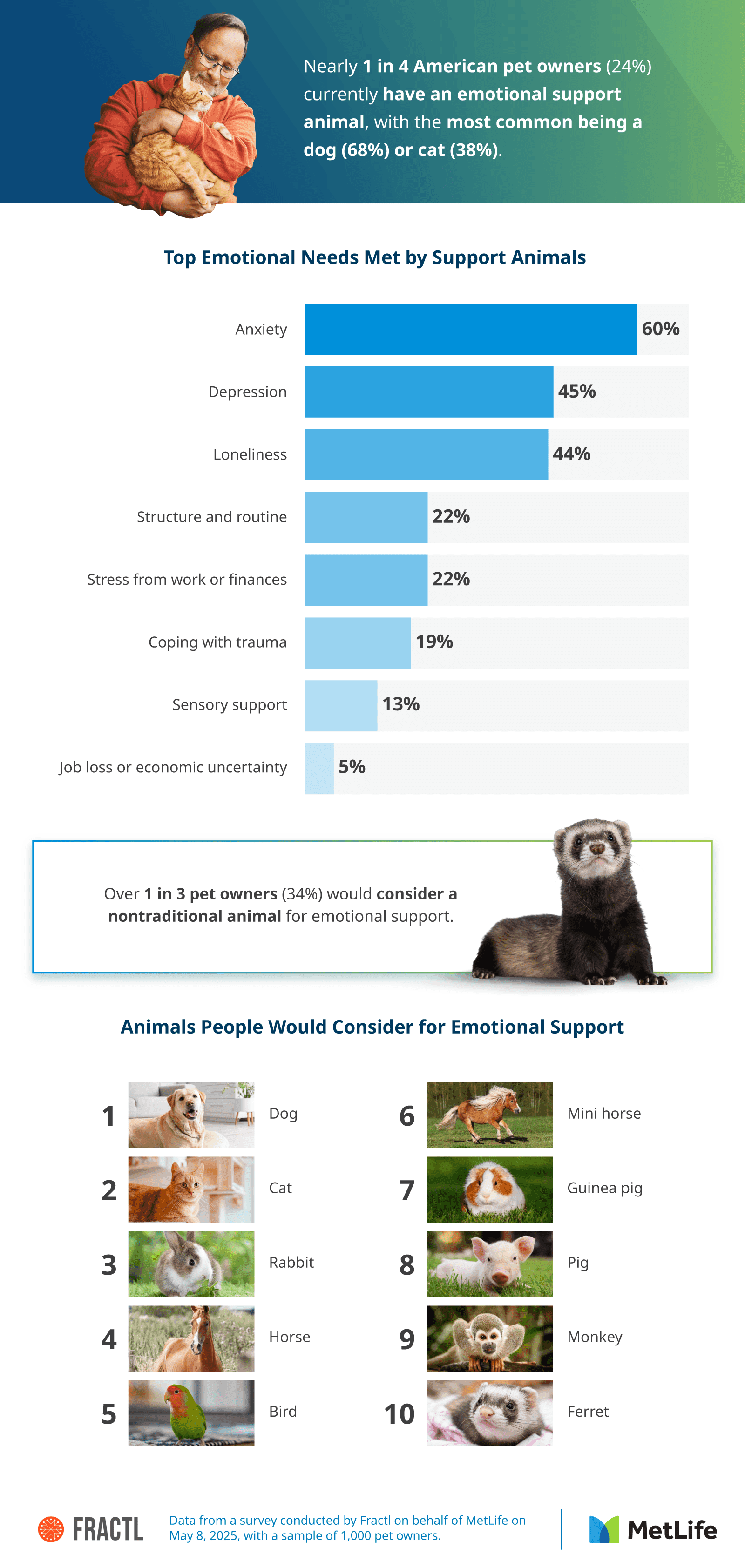 Survey finds many pet owners see anxiety, depression in dogs
