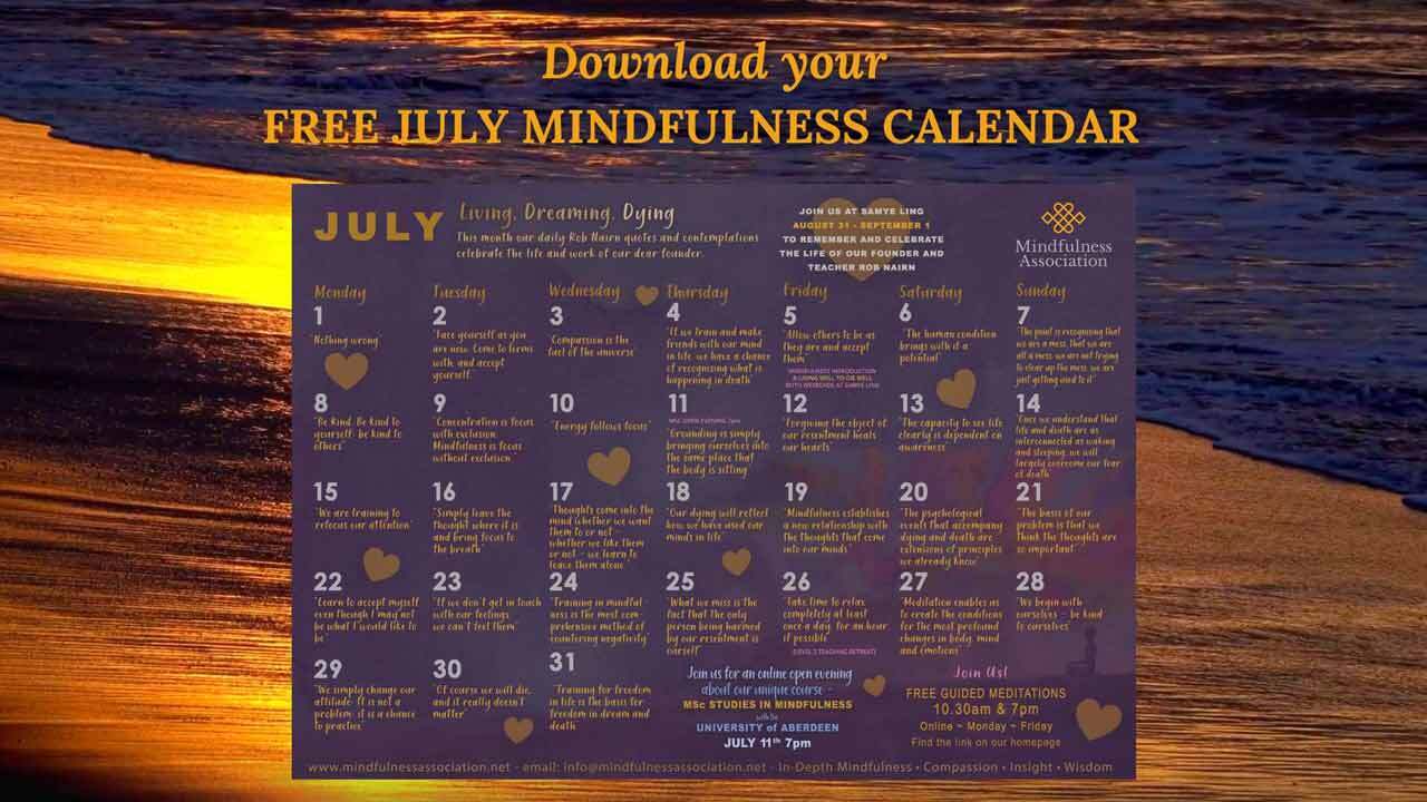Mindfulness Association Releases Free March 2026 Calendar Encouraging Nature Connection