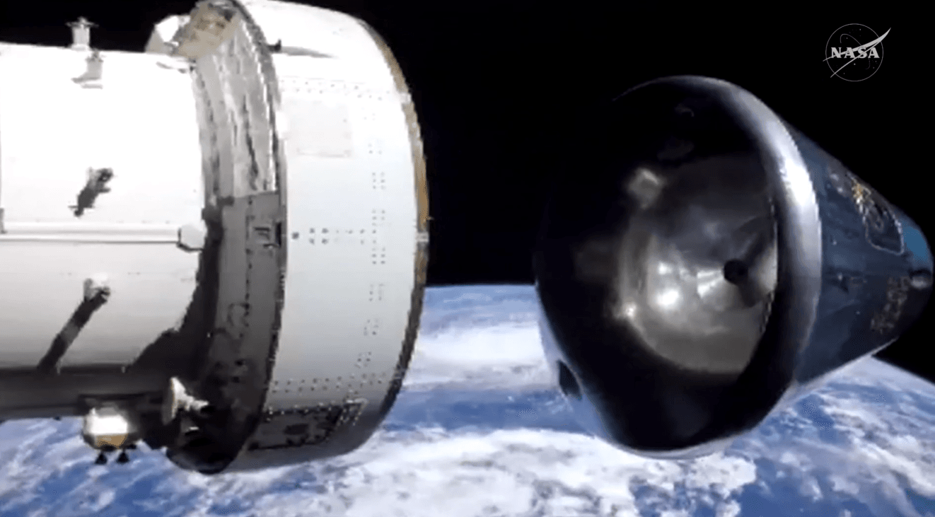 Orion Crew Module Separates From Service Module After 10-Day Mission