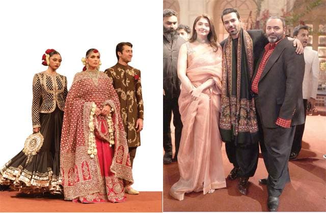 Hussain Rehar’s Nargis Bridal Showcase at Islamia College Features Resham’s Horseback Entrance