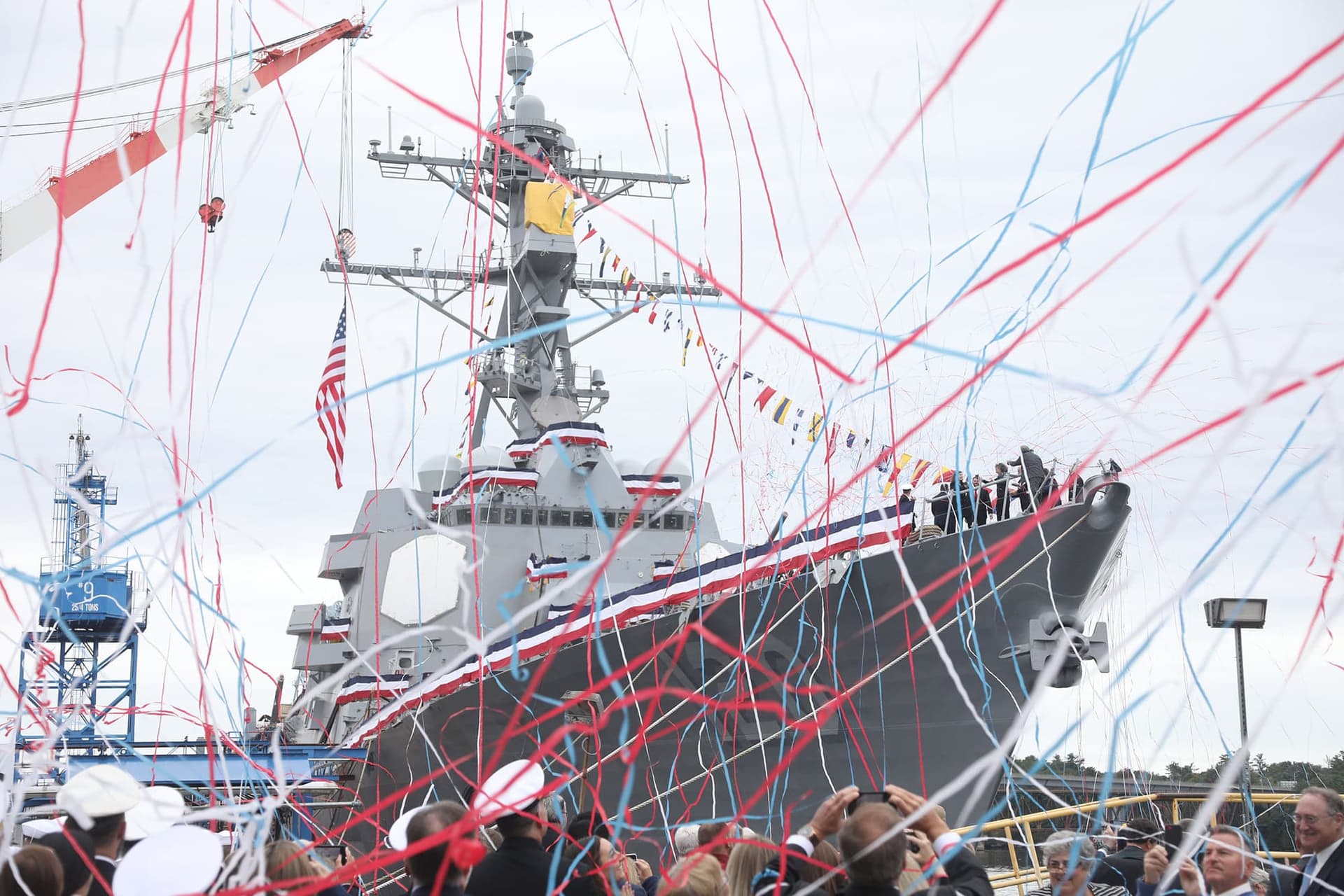 Bath-Built Destroyer DDG-124 Stops in Boston Before April Commissioning