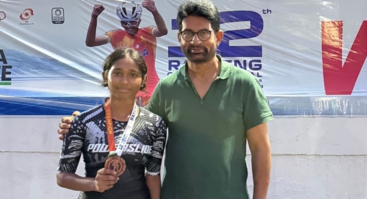 Aastha Naykar wins two bronze medals at national roller skating meet