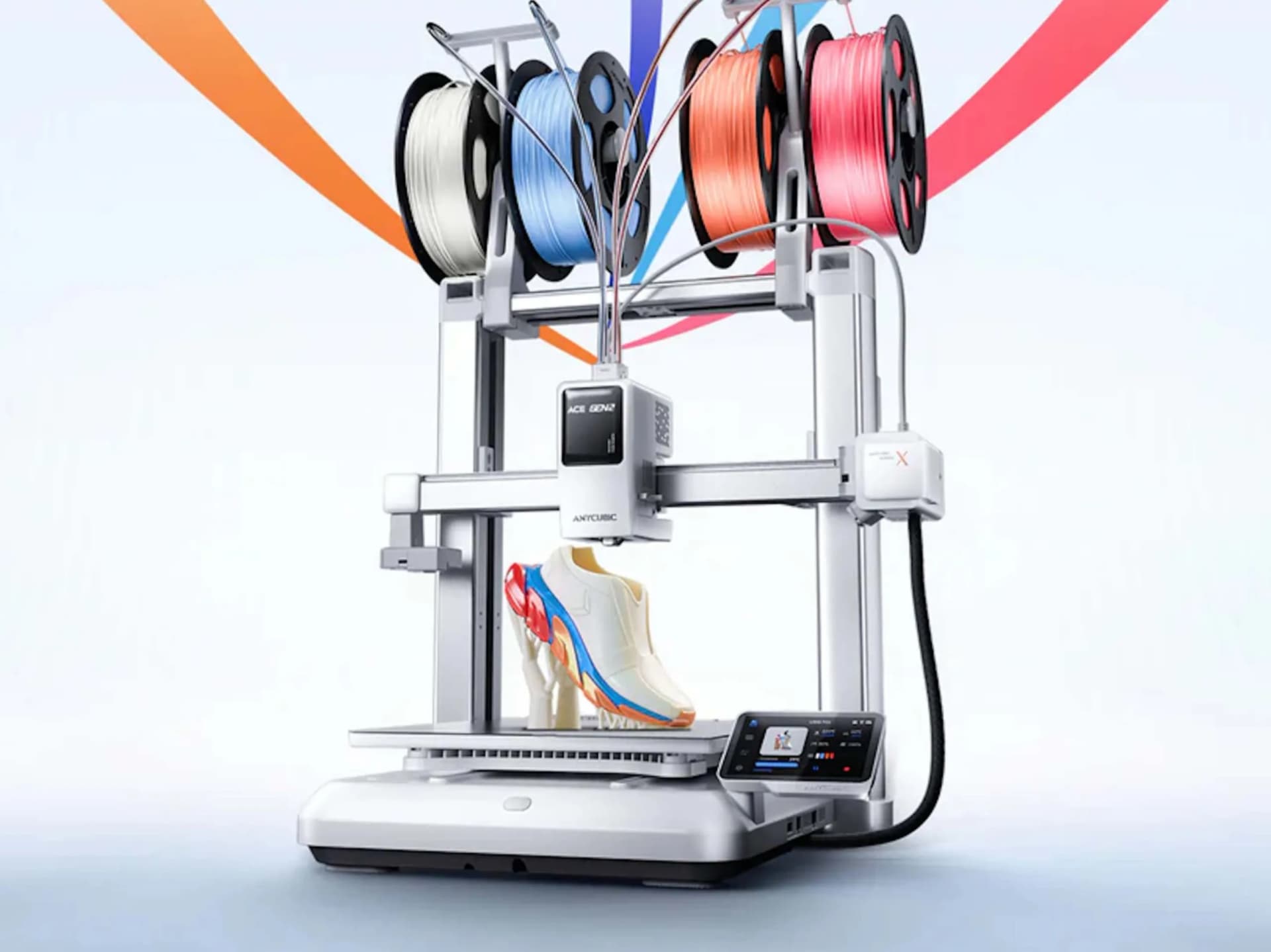Anycubic Kobra X Integrates ACE Gen-2 Multicolor System Directly Into Printhead