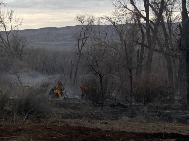 Kane Fire Reaches 50 Percent Containment, Closes Bighorn Canyon Roads