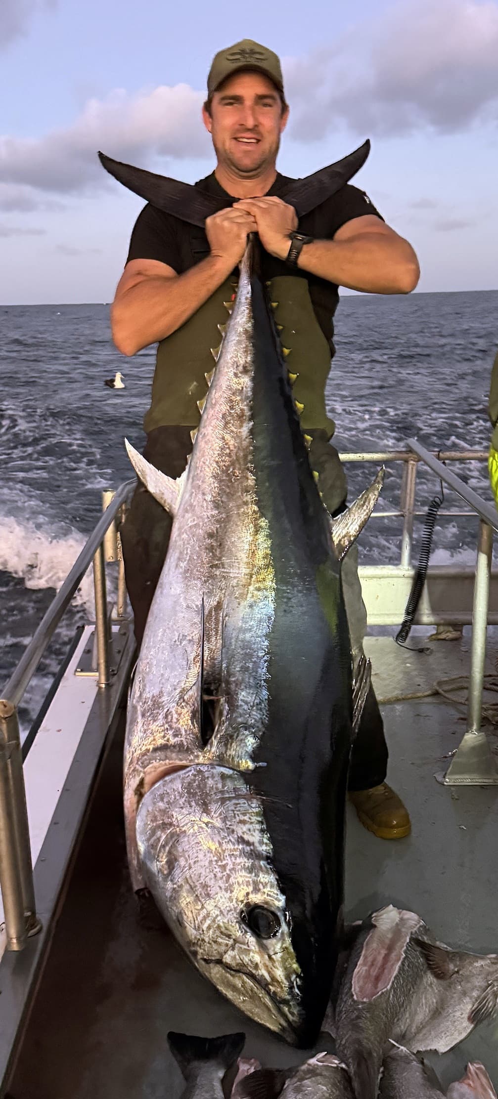 Trent Anderson lands two prized bluefin tuna off Dunedin coast