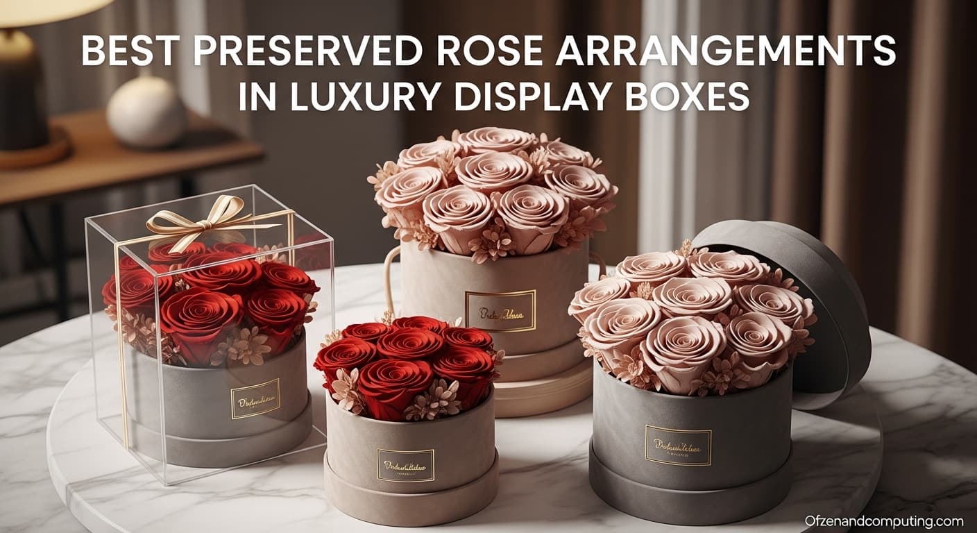 Best Preserved Rose Arrangements in Luxury Boxes for Anniversary Gifts