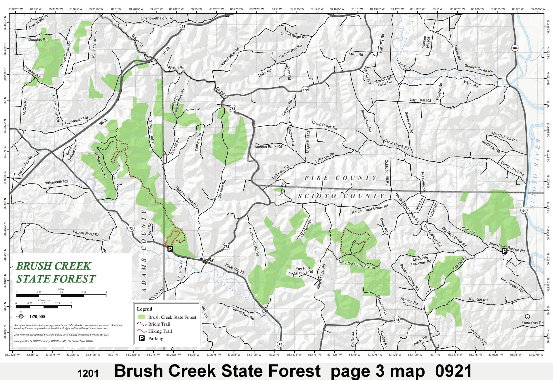 ODNR Offers Timber Sale on Brush Creek State Forest in Adams County