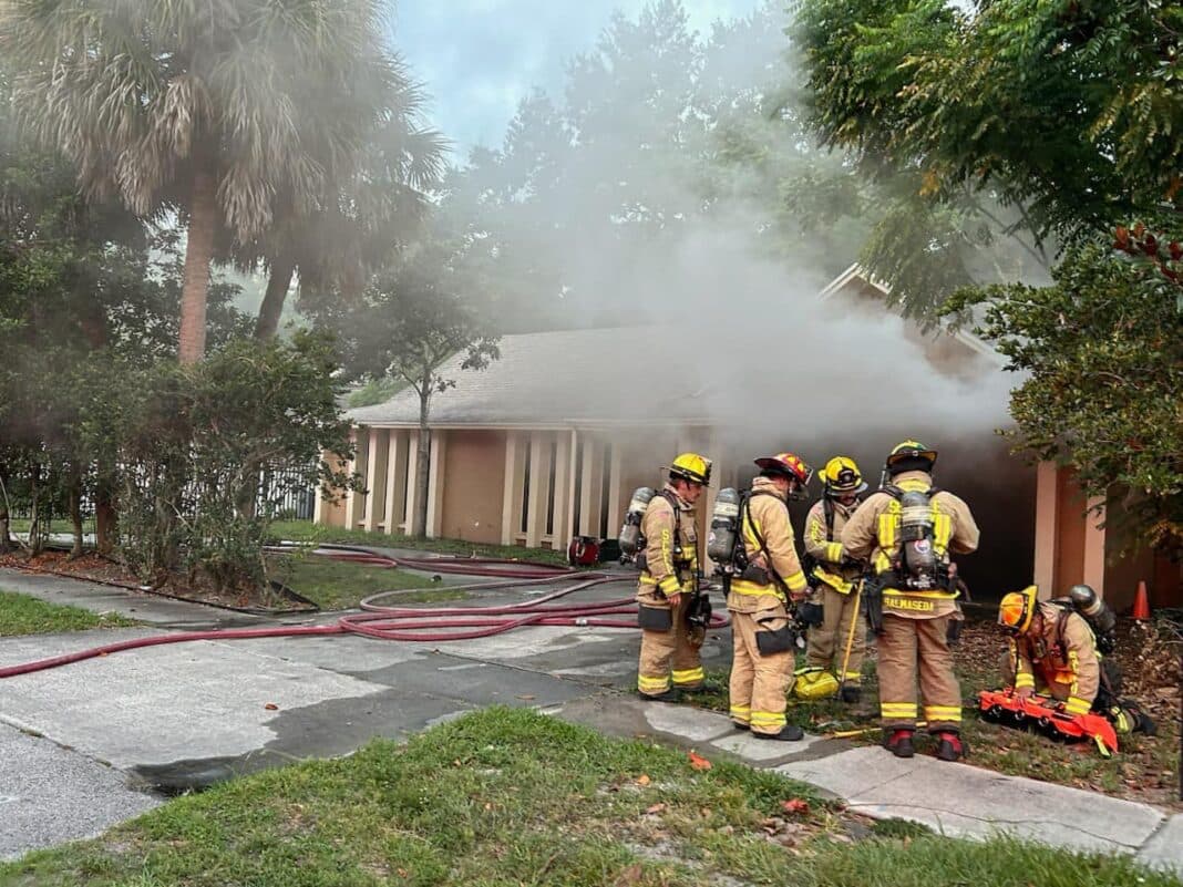 Early morning storage fire in Seminole County contained; worker and pets evacuated