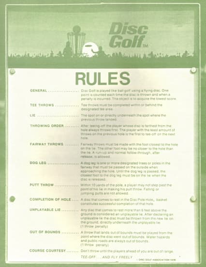 PDGA rules evolve from Steady Ed notes to 2026 rulebook
