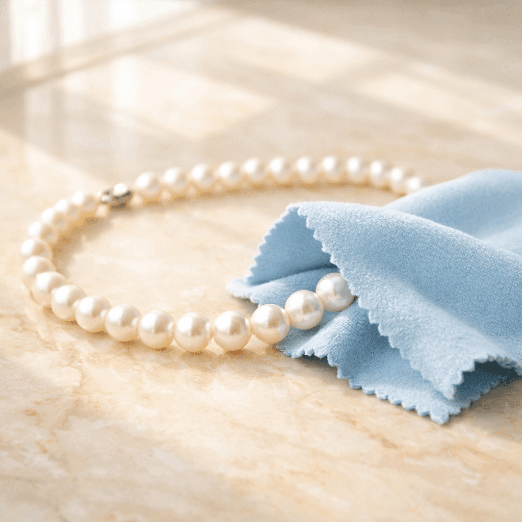 Clean Pearls Without Ruining Them: Wipe, Mild Soap, Never Soak