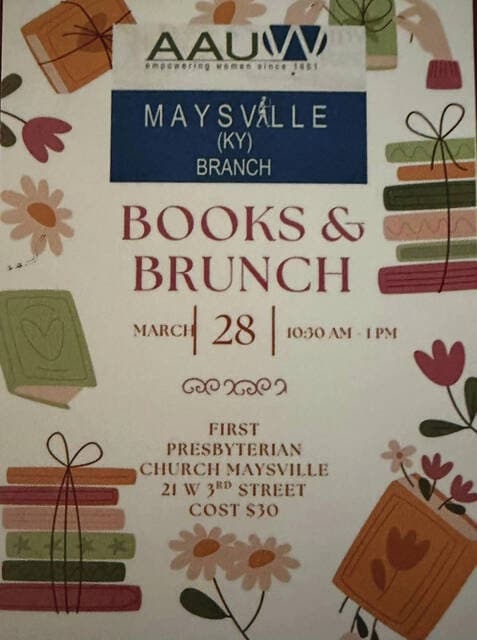 Maysville AAUW Hosts Books and Brunch Fundraiser to Support Local Scholarships