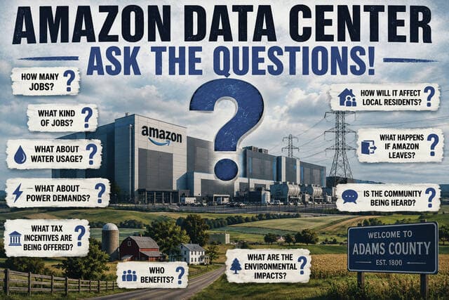 Adams County residents seek answers on possible Amazon data center project