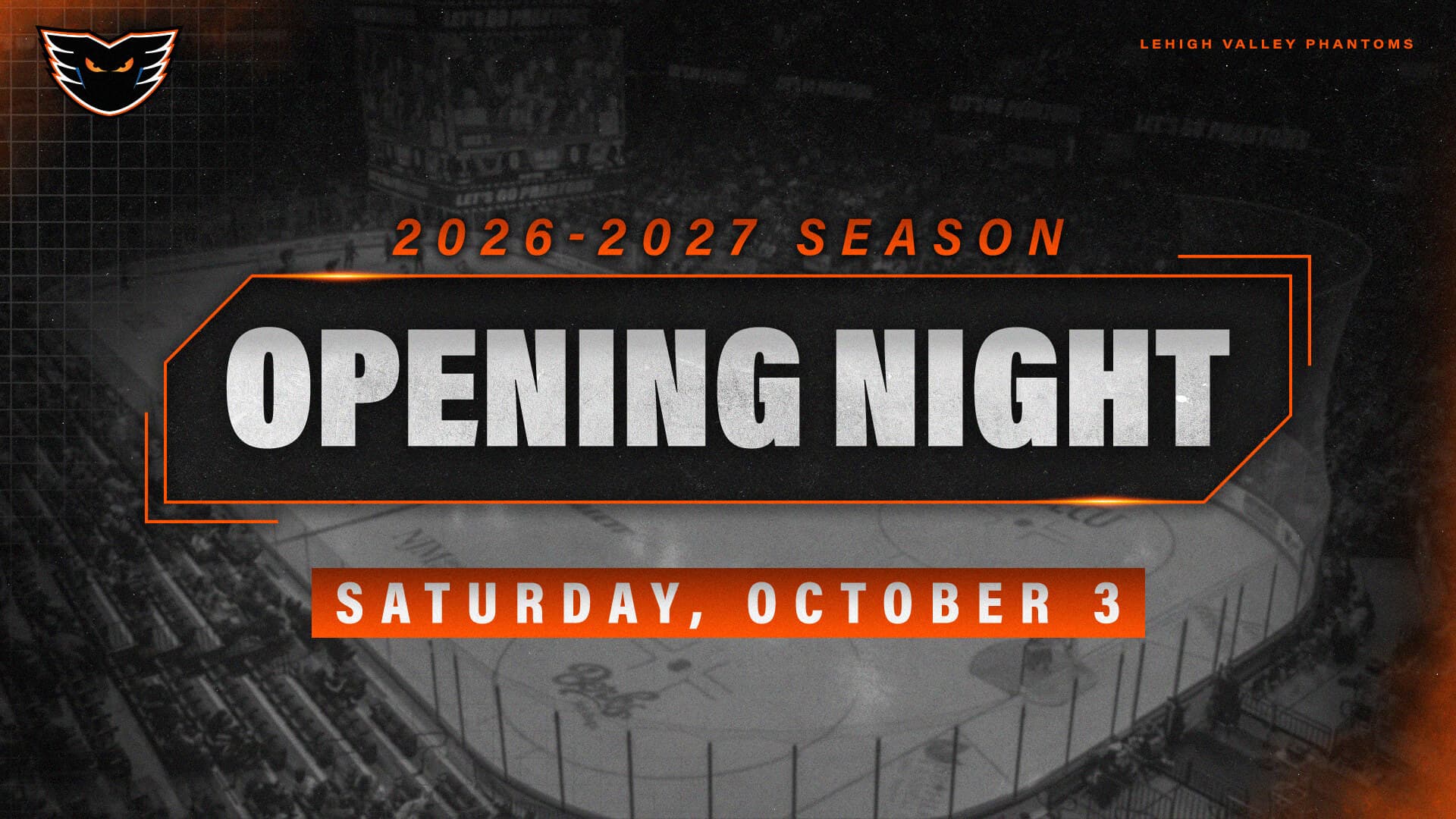 Phantoms announce October 3 opening night at PPL Center