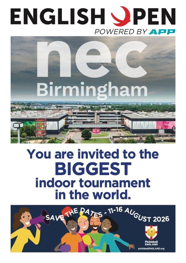 Pickleball English Open set for largest edition with 60 courts
