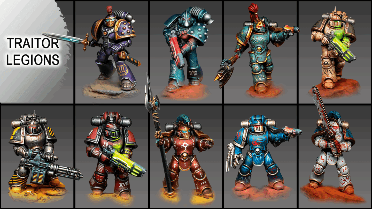Grotmas Guide Reveals Exact Paint Recipes for Traitor Legions