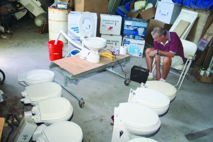 How to spot joker valve failure in a boat toilet