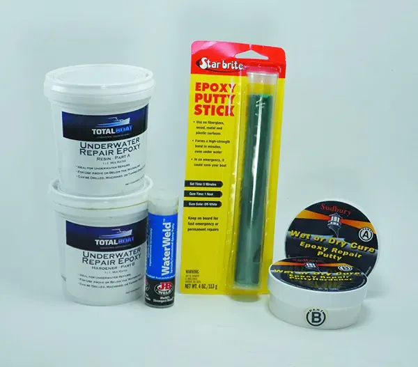 Underwater epoxy tested for emergency sailboat leak repairs