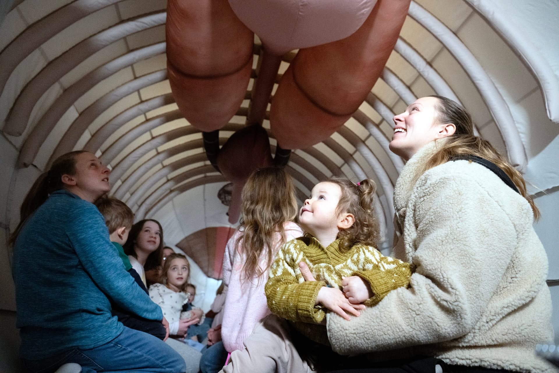 Inflatable "Chunk" brings whale science to Sagadahoc County