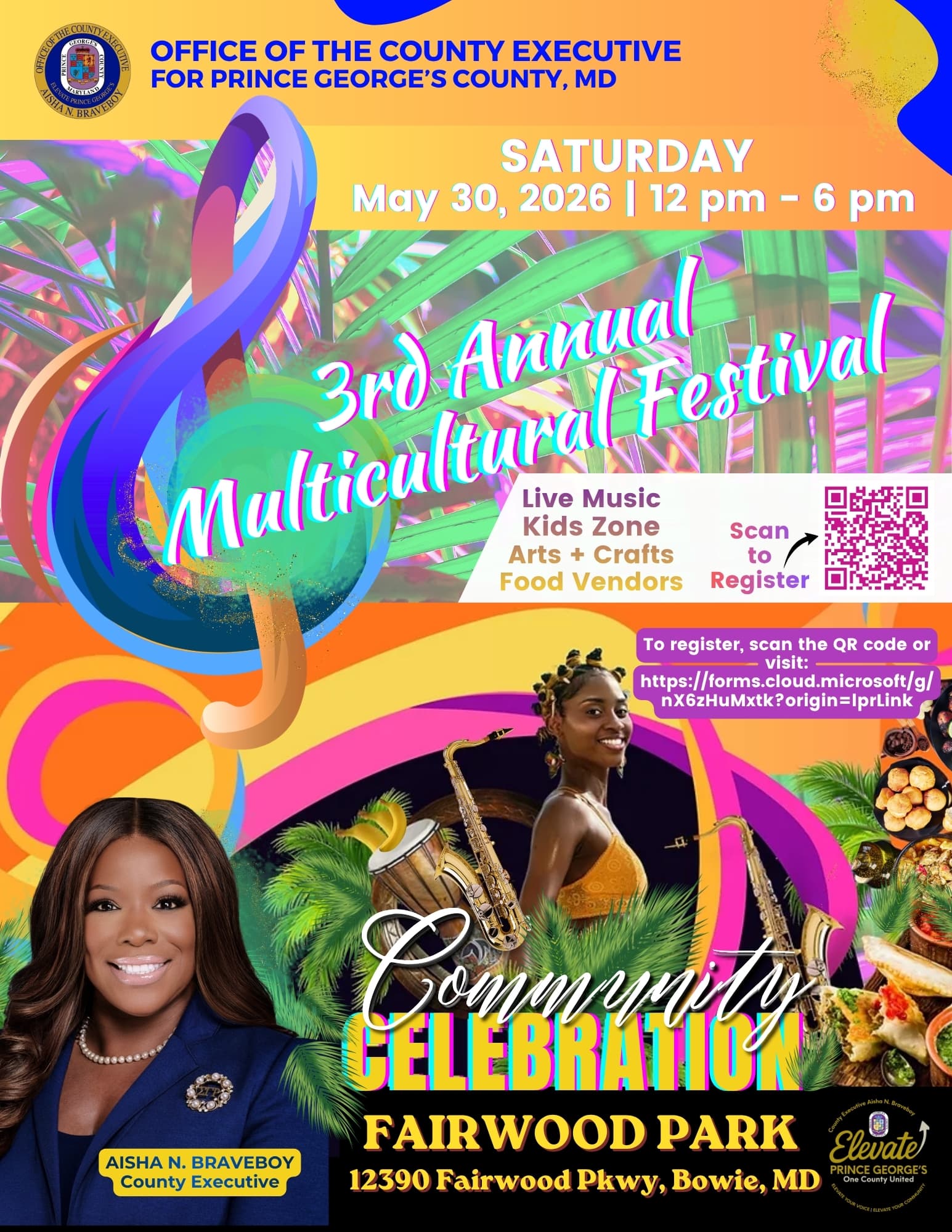 Braveboy invites residents to free multicultural festival in Bowie