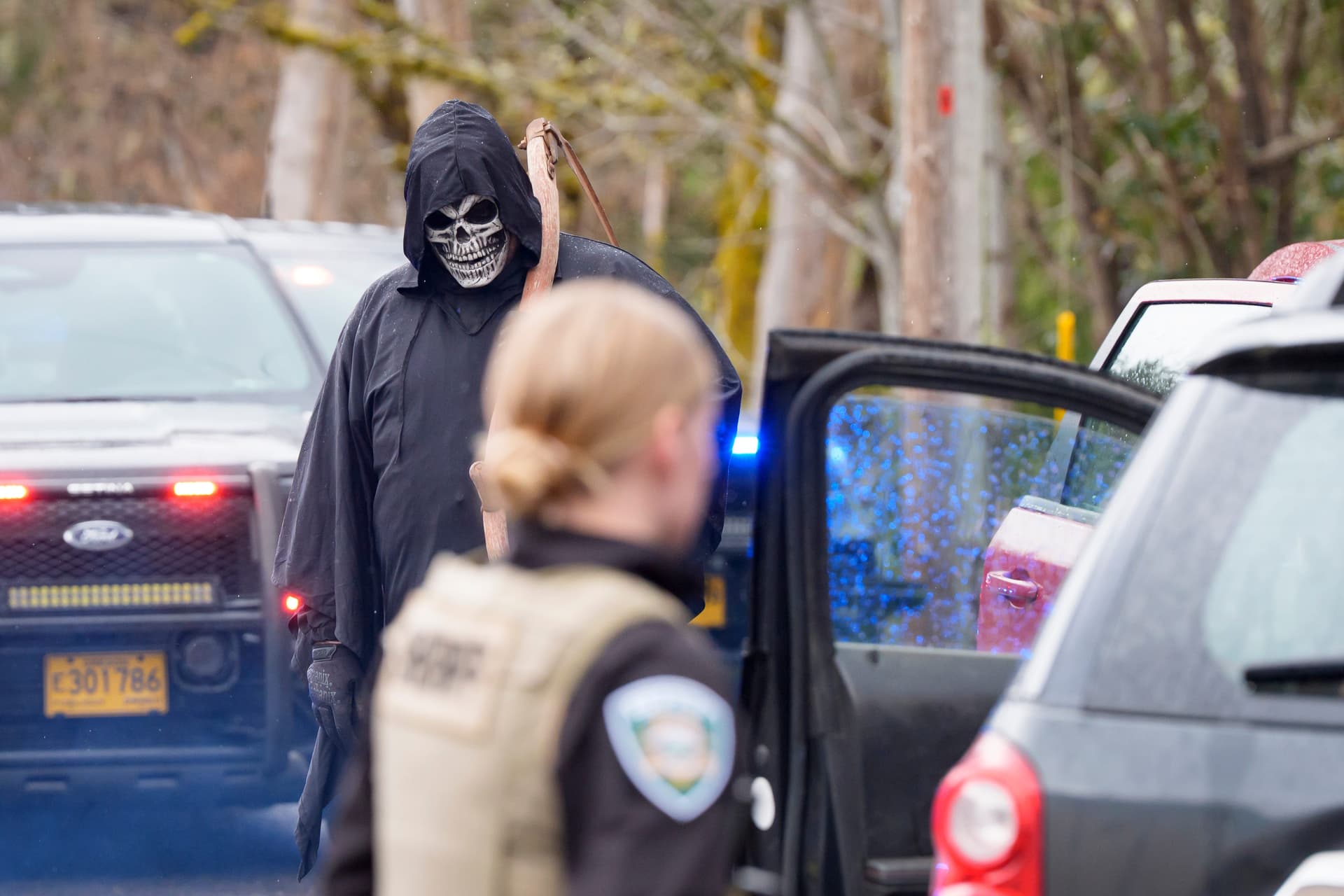 Lane County Sheriff Stages Mock Crash at Triangle Lake School to Deter Impaired Driving