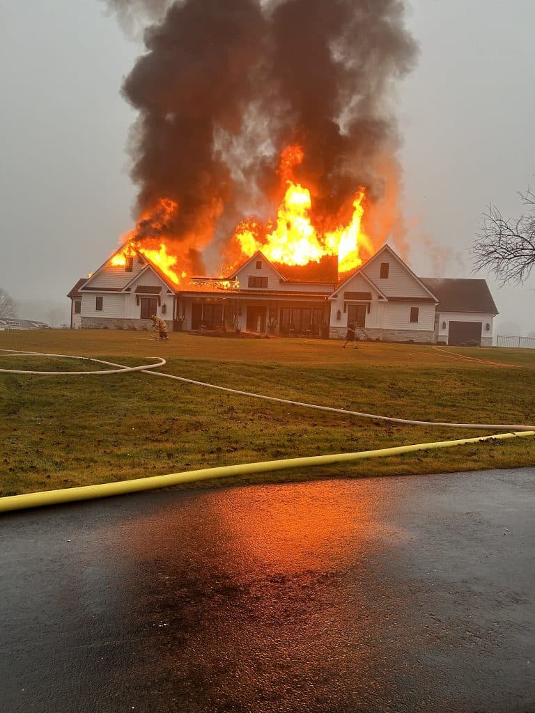 Possible Abandoned Home Burns in Early Morning Fire Near Louisburg Road