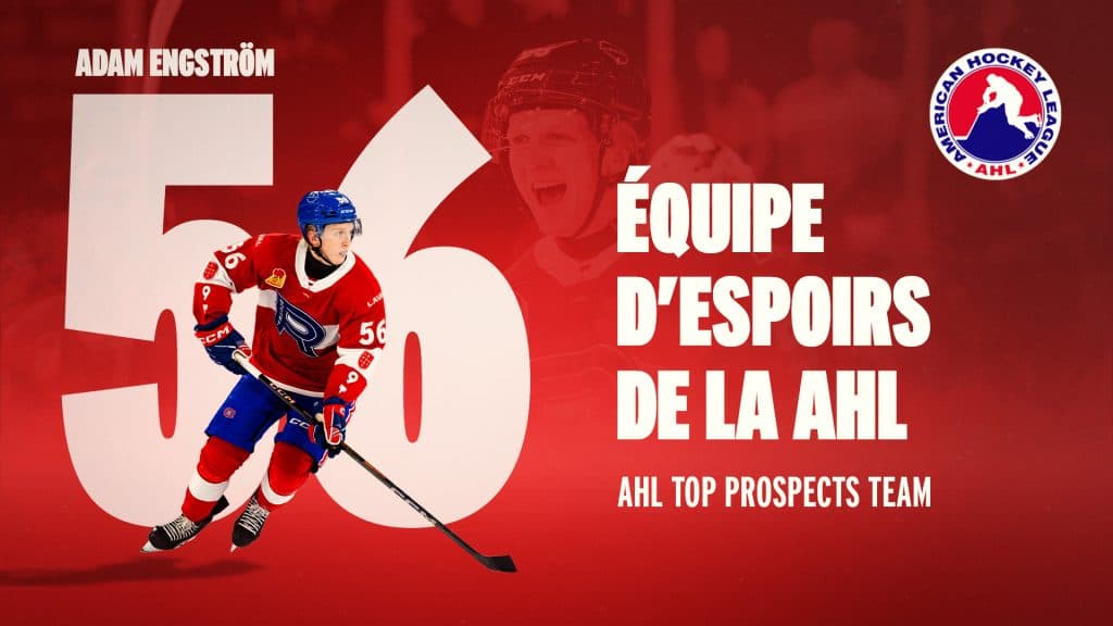 Adam Engström earns AHL Top Prospects Team honor for Laval Rocket