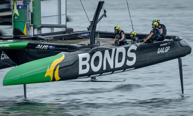 Tight Conditions See BONDS Flying Roos Miss Podium at Sydney SailGP