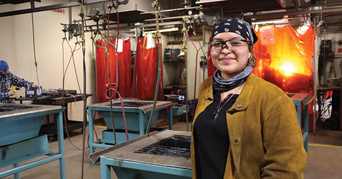 San Juan College student welds a path for women in trades