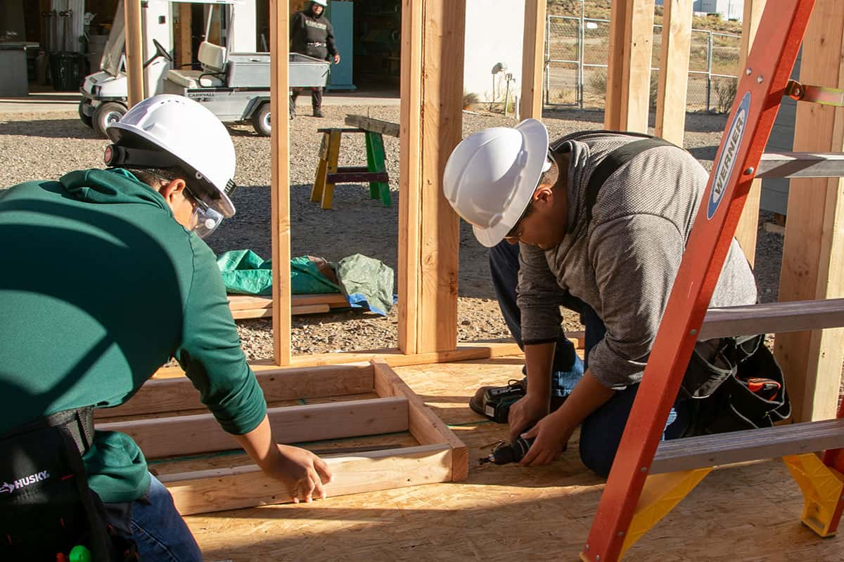 San Juan College Trades Students Build Insulated Sheds, Boosting Local Workforce
