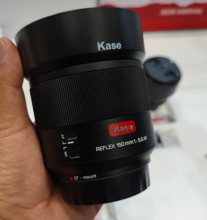 Kase’s Ultra-Compact 150mm f/5.6 Reflex Lens Surfaces at CP+ With Autofocus