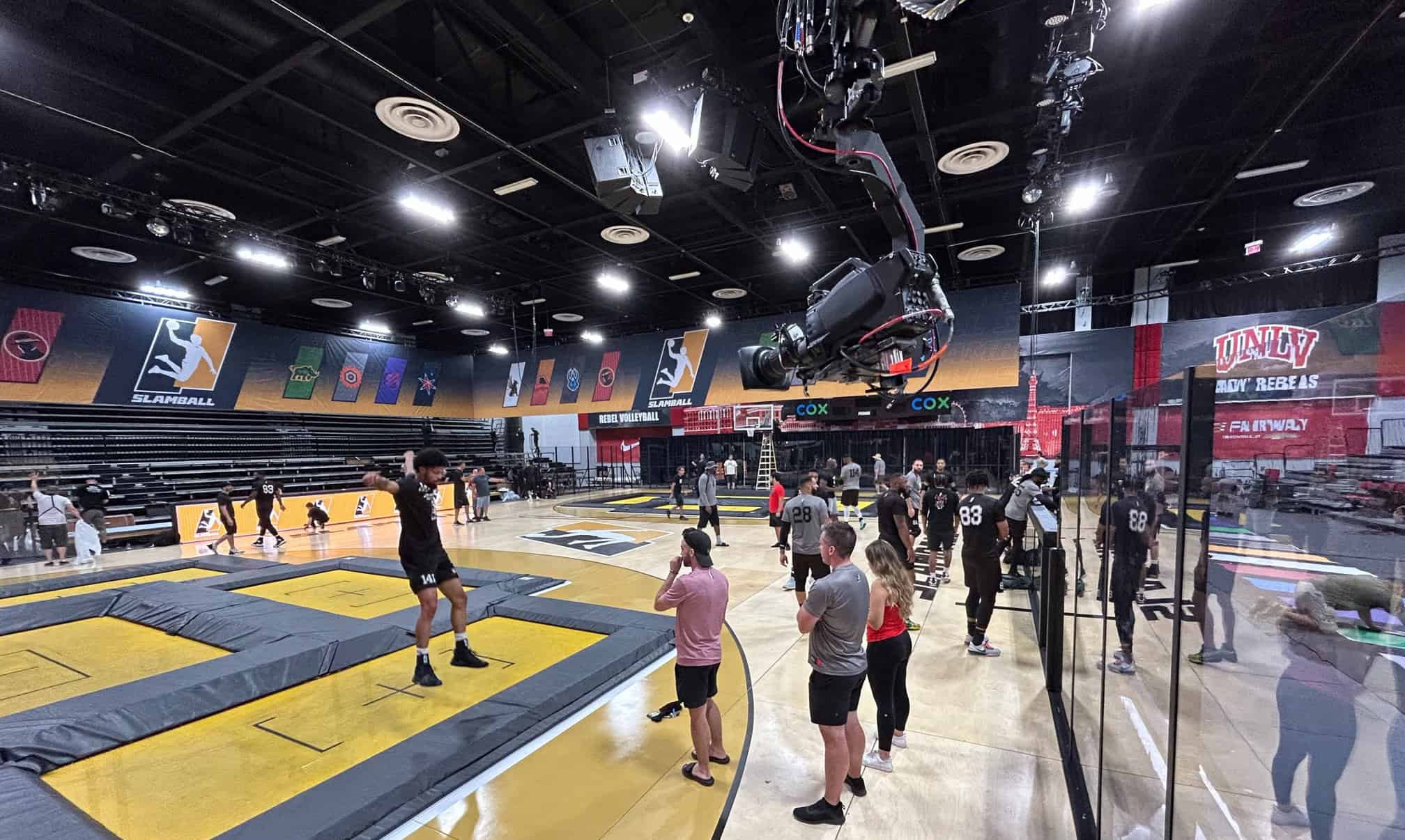 Content Creator Wyydogg Visits Live SlamBall Court, Joins Athletes On-Site