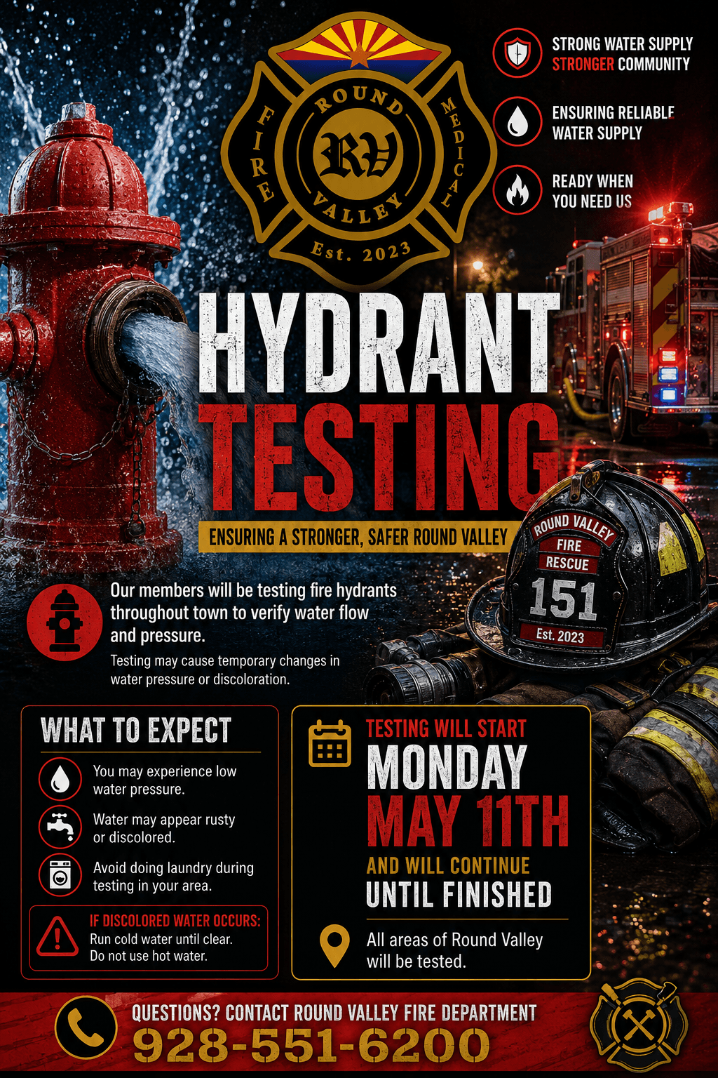 Springerville hydrant testing starts Monday, may affect water pressure