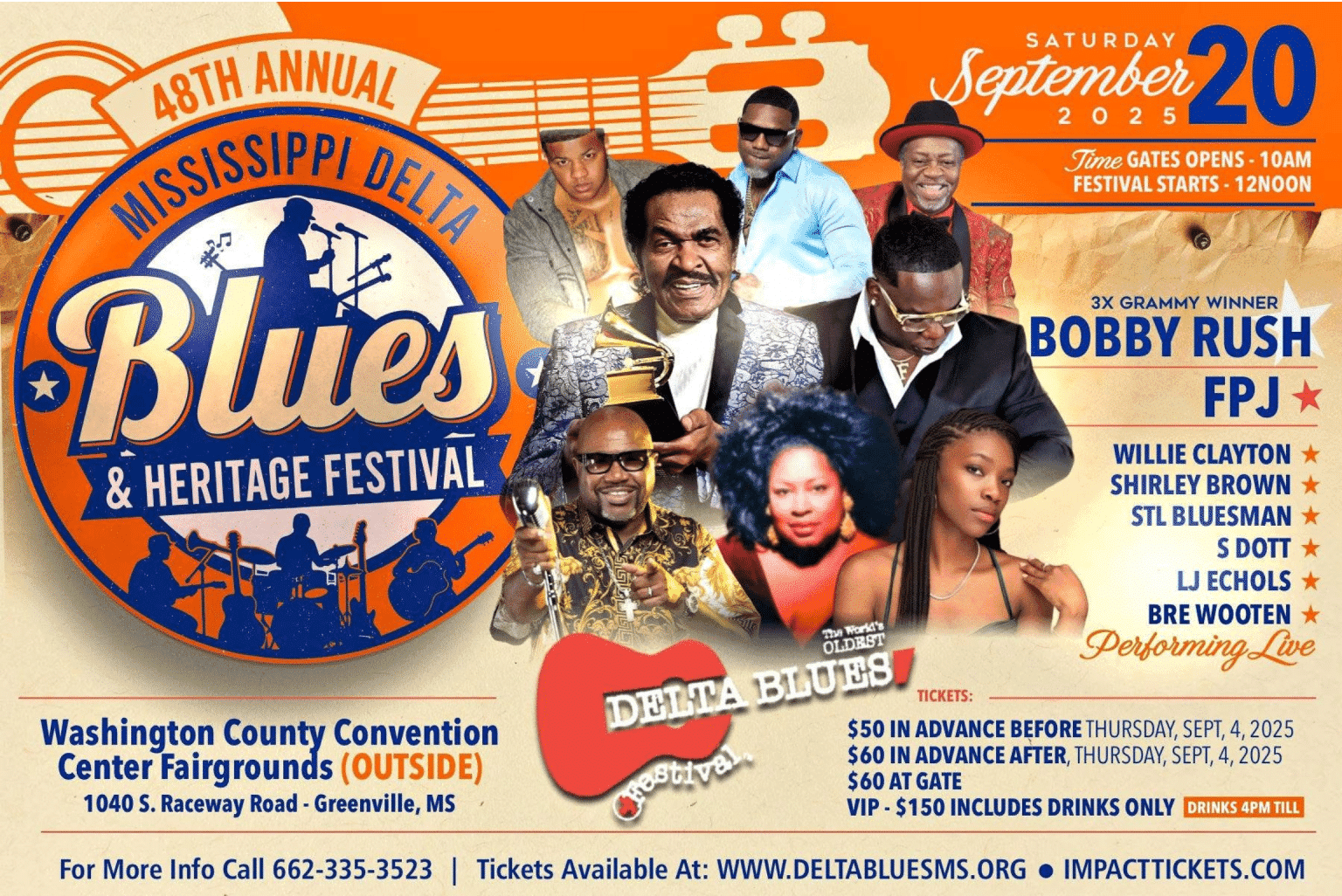 Greenville to unveil lineup for 49th Delta Blues festival Friday