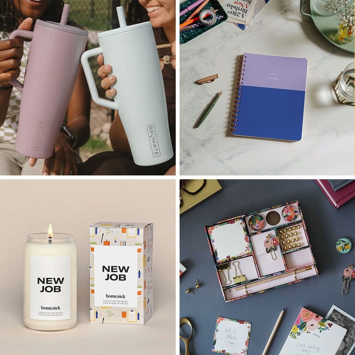 Personalized new-job gifts boost morale with practical, office-ready touches