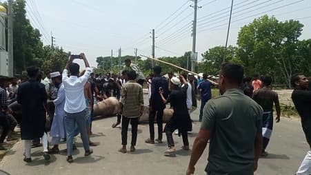 Faridpur Highways Blocked as Voters Protest Union Reassignments