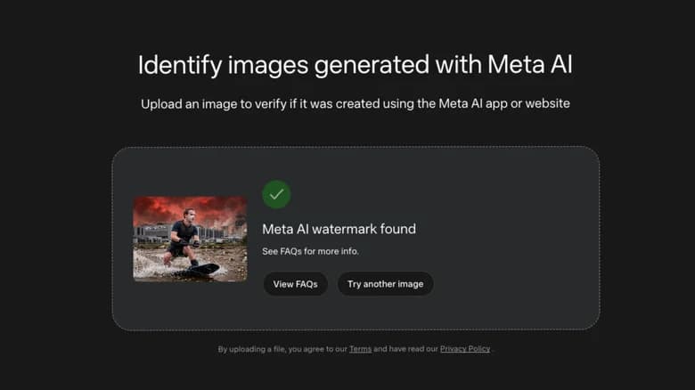 Meta AI image detector fails on cropped versions of its own photos