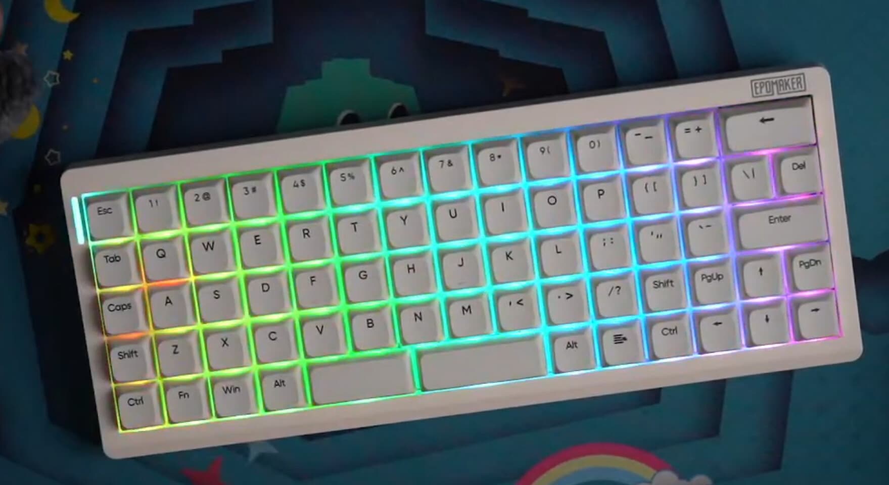 Epomaker teases Hack70, a larger VIA-ready ortholinear keyboard