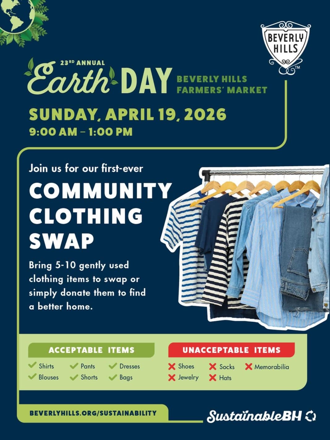 Beverly Hills Hosts First Clothing Swap at Earth Day Celebration This April