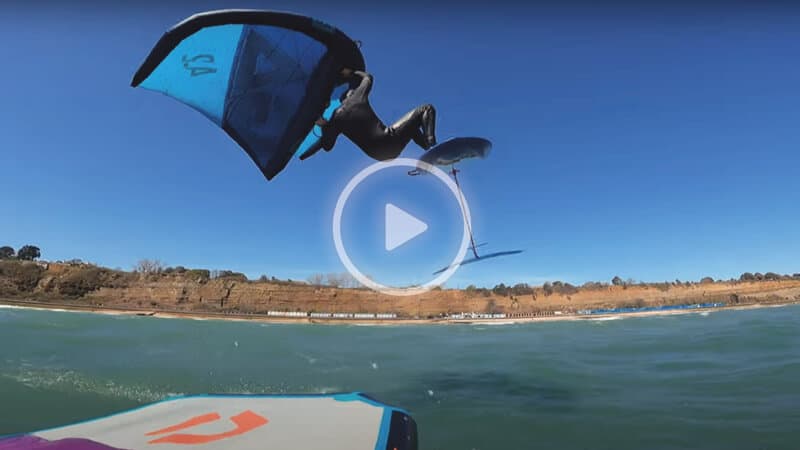 Tom Court tackles the Isle of Wight’s dangerous mascaret on foil