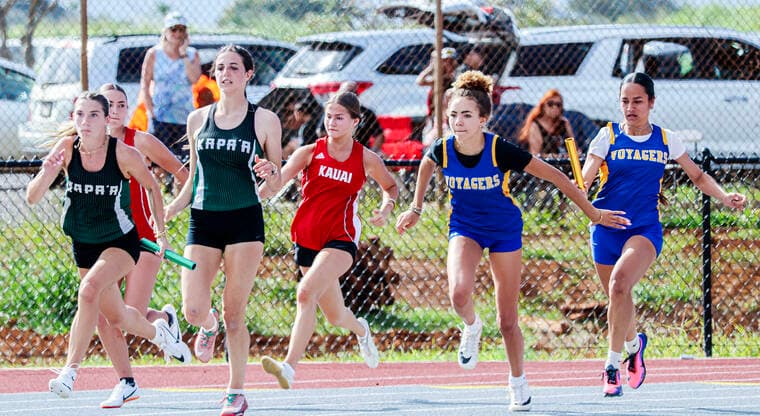 Kapaa boys, Island School girls win Rotary track meet at Vidinha Stadium
