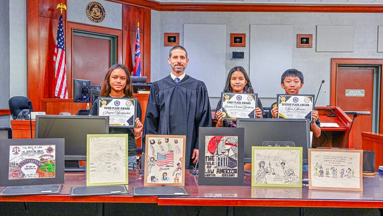 Law Day Art Contest winners announced in Līhue courtroom