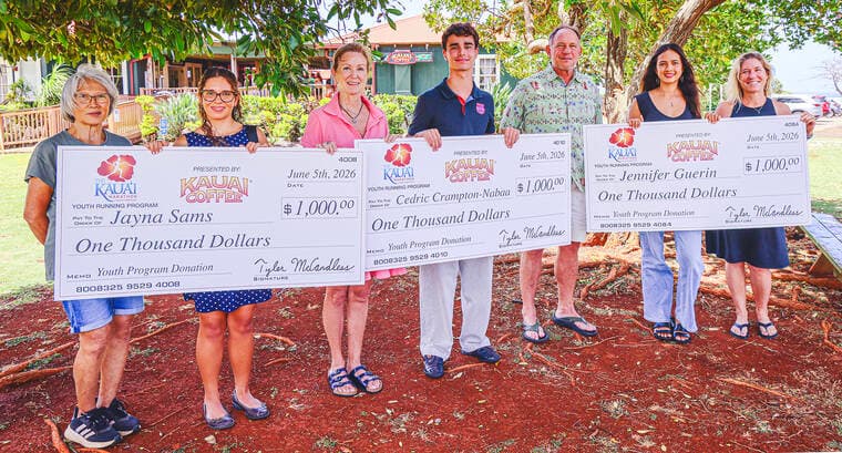 Kauai Marathon and Kauai Coffee award $3,000 in scholarships